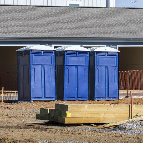 Heavy-duty construction site porta potty in Pleasant Hill, California
