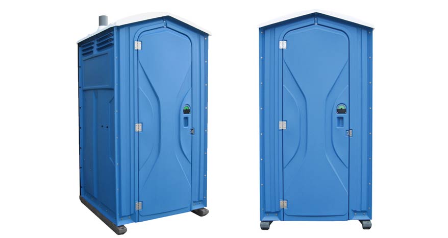 Long-term porta potty units on site in Pleasant Hill, California